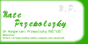 mate przepolszky business card